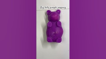 Popping the bear 🐻 belly !! #asmr #viral