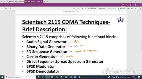 Study of DS-SS modulation-Demodulation Process trainer kit based