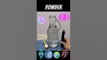 The milk particles suspended in the water cause any light going through it to scatter #shortsvideo