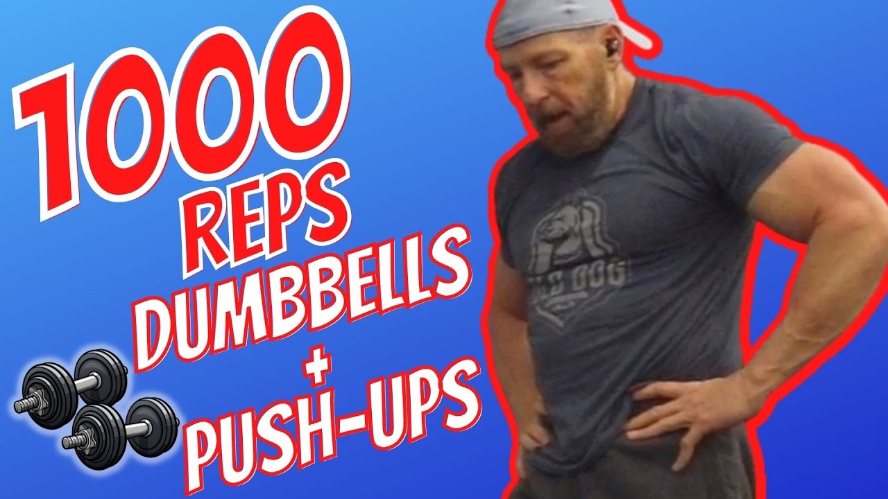 1000 Rep Challenge Upper Body Dumbbell Workout Routine - YouTube