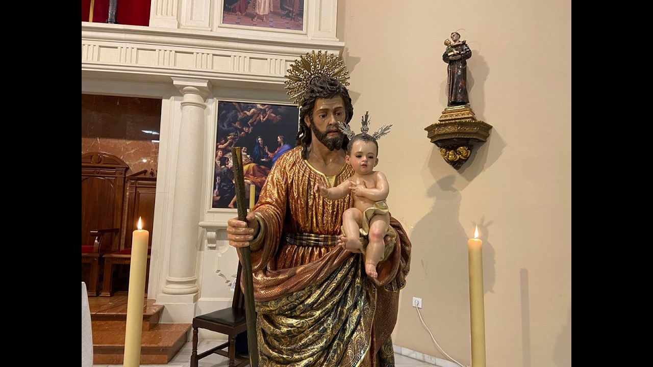 LA LINEA COFRADE. BENDICIÓN NUEVA IMAGEN DE SAN JOSÉ