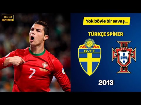 İsveç 2-3 Portekiz • TÜRKÇE SPİKER | HD #cristianoronaldo #zlatanibrahimovic