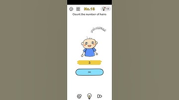 brain out 13 Count the number of hairs