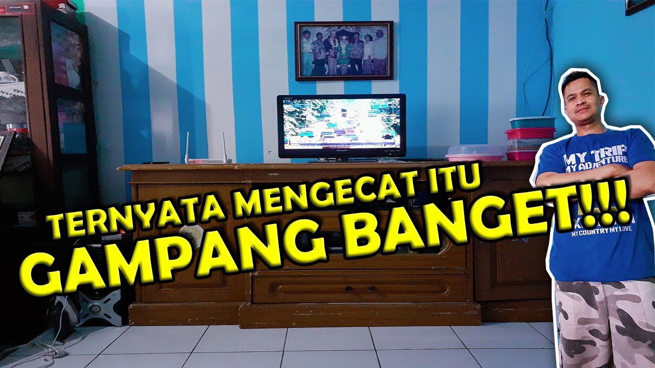  CARA  MENGECAT  DINDING  MOTIF GARIS  VERTIKAL YouTube