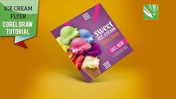 Special ice cream in Coreldraw - CorelDraw Tutorial.