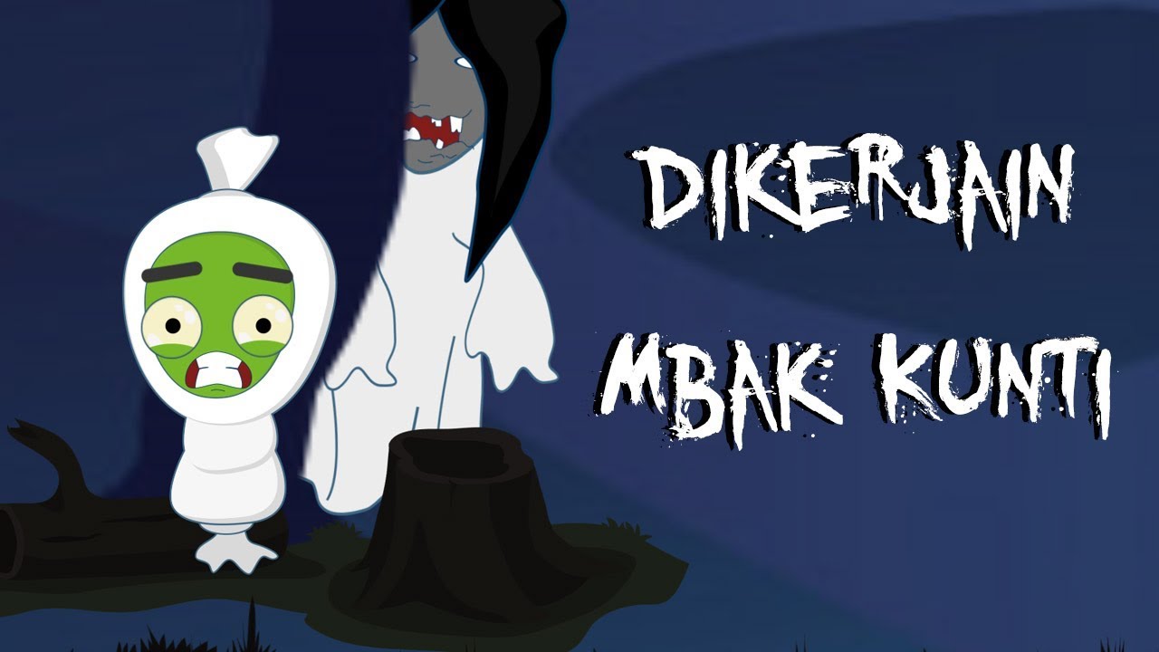 Gambar Kartun Lucu Pocong Malam Jumat Kliwon Funny Cartoon Ktawa Ayo