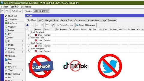 Block social networks most effectively with Mikrotik