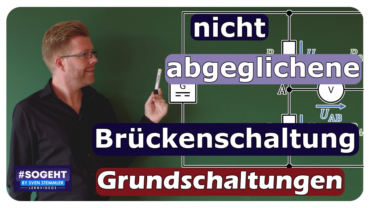 Vorschaubild zum Lernvideo "Nicht abgeglichene Brückenschaltung erklärt: Ein Leitfaden für Elektrotechniker"