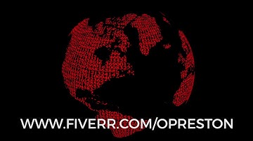 The digital world. Animated Earth with rotating matrix texture. 3D animated Earth.