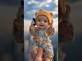 Hello Papa 📞 | Cute Baby Talk in Funny Language 😂 | Kids Fun Shorts 133 #shorts#viral#cutebaby#funny