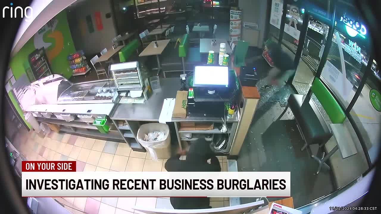 Investigating recent business burglaries across central Alabama - YouTube