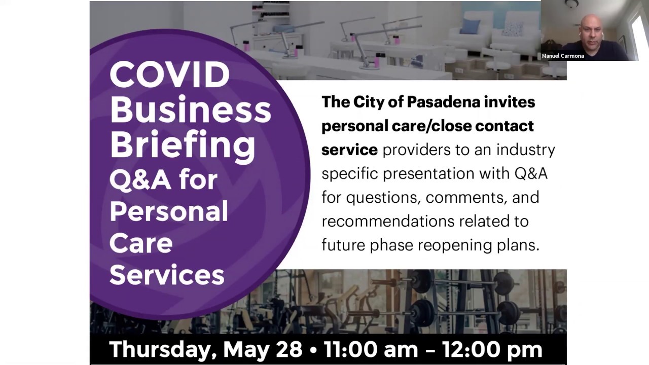 Business Q&A Personal Care Services Reopening YouTube