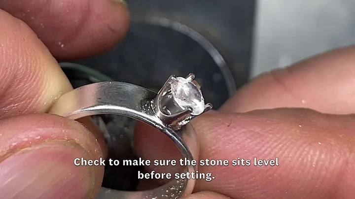 How to Set a Round Faceted Stone into a Prong Sett...