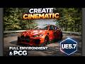 Create Cinematic Car Renders in UE5.7 | Full Environment + PCG Workflow #tutorial #unrealengine