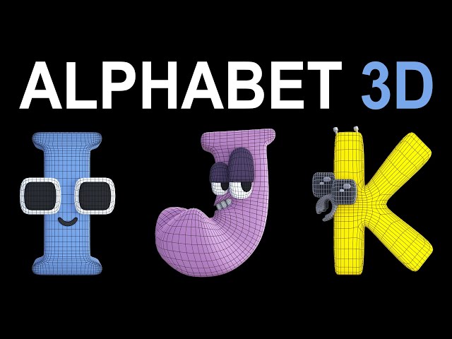 Letter P Alphabet Lore - 3D Animation - PixelBoom