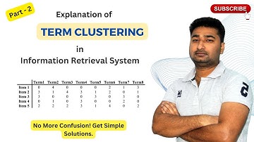 Term Clustering | Part -2 | Information Retrieval System | Amit Sagu | Hindi