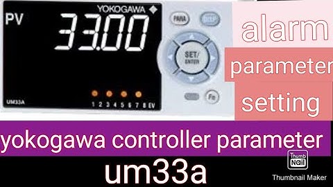 Yokogawa  UM33A controller temperature alarm parameter