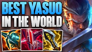 BEST YASUO IN THE WORLD CARRYING IN CHALLENGER! | CHALLENGER YASUO MID GAMEPLAY | Patch 14.5 S14