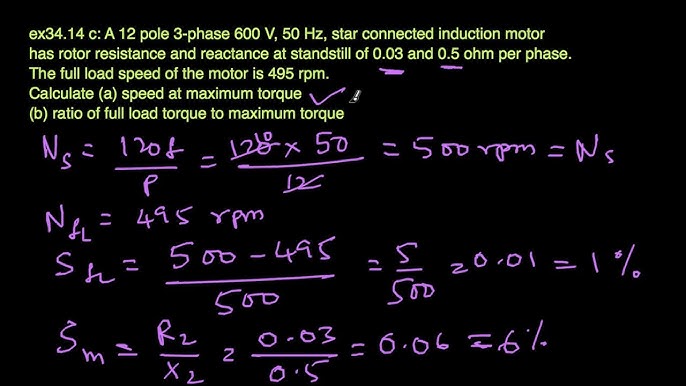 What is the difference between maximum torque and full load torque