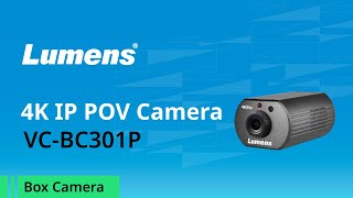 VC-BC301P 4K IP POV Camera | Lumens