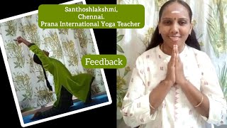 ❤️Yoga Improves Self Confidence -  International Yoga Teacher Santhoshlakshmi, Mar to May 2023 batch