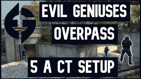 Evil Geniuses (EG) 5 A CT Setup on Overpass (CS:GO Strategy Breakdown)