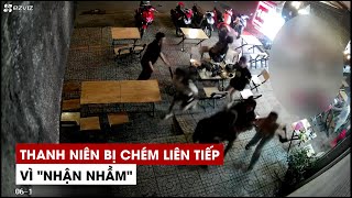 Hãi hùng cảnh thanh niên bị chém liên tiếp tại quán ăn vì \