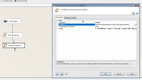 Process REST web services in SSIS data flow with COZYROC SSIS+ components.