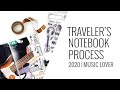Traveler’s Notebook Process Layout 2020 | Music Lover