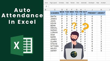 Excel Attendance Sheet with COUNTIF Formula | Present & Absent Auto Count