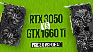 RTX 3050 vs GTX 1660 Ti ОБЗОР И ТЕСТ / ТЕСТ PCIe 3.0 vs 4.0