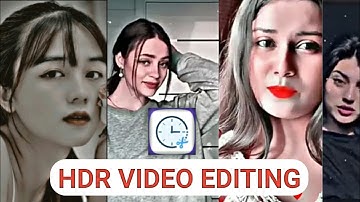 Hdr video editing | time cut full video editing | how to edit hdr video #youtube #videoediting