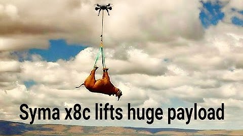 Syma x8c Flight 2 test.. Payload of 158 grams for 7:00 minutes