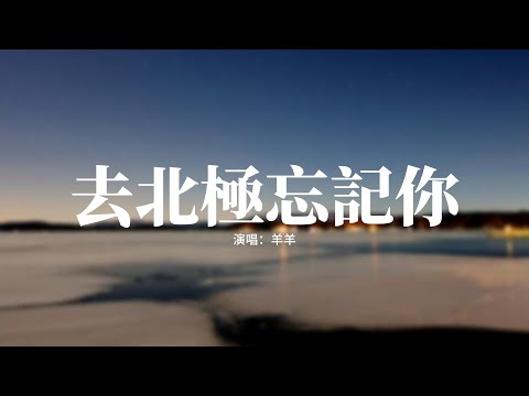 羊羊 - 去北極忘記你『去北極忘記你可不可以，從此隱姓埋名，往南看回去，唯一看似眼淚的東西。』【動態歌詞MV】