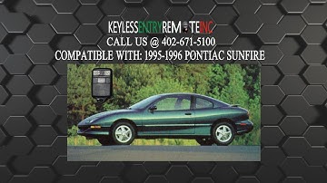 How To Replace Pontiac Sunfire Key Fob Battery 1995 1996