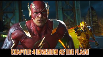 Injustice 2 Chapter 4 INVASION! as Flash vs Captain Cold, Deadshot, Reverse Flash and Green Lantern