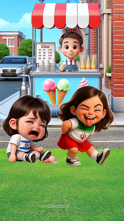 Isriwil's little ice cream #cartoon #animasi #short