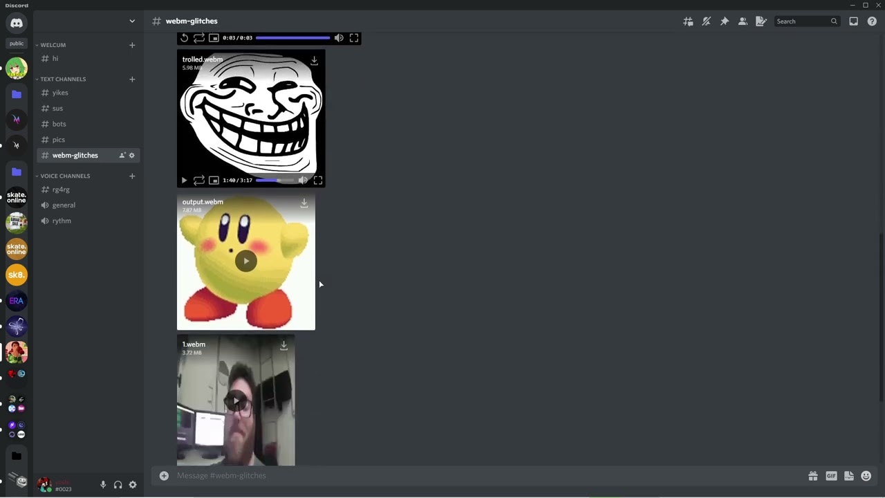 discord webm exploits YouTube