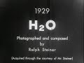 H2O, Water, Experimental Film (1929 Original Black & White Film)