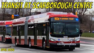 Transit at Scarborough Centre (April 2024)