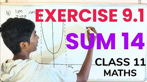 TN Class 11 Maths Limits and Continuity Exercise 9.1 Q.No.14 Differential Calculus TN Syllabus