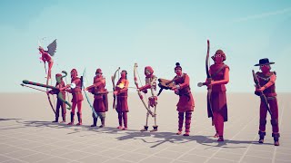 ALL ARCHERS vs EVERY UNIT - Totally Accurate Battle Simulator TABS