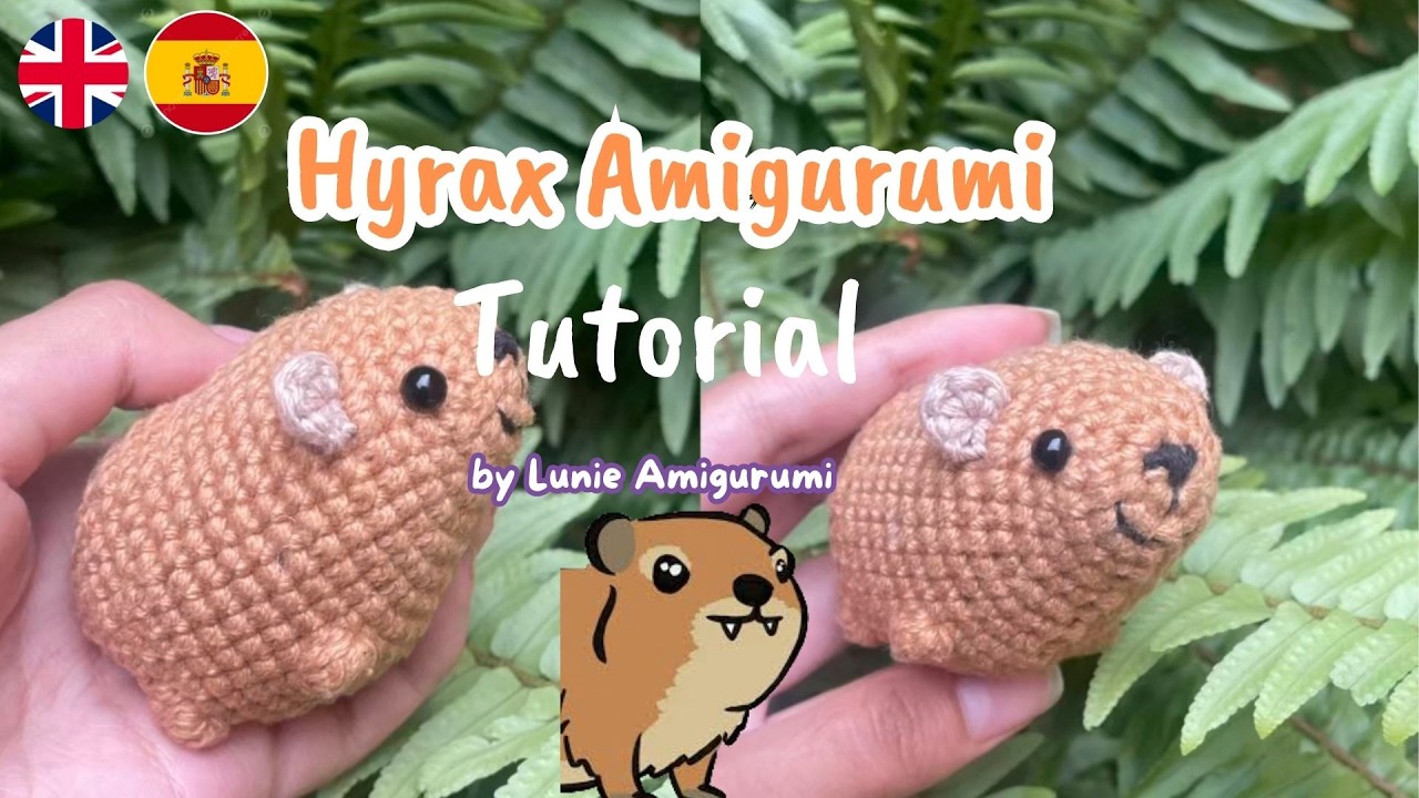 Hyrax Amigurumi Crochet Tutorial ENG / ESP