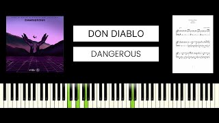 Don Diablo, Paolo Pellegrino - Dangerous (BEST PIANO TUTORIAL & COVER) Resimi