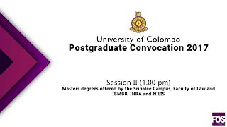 Postgraduate Convocation 2017 - Day II Session II