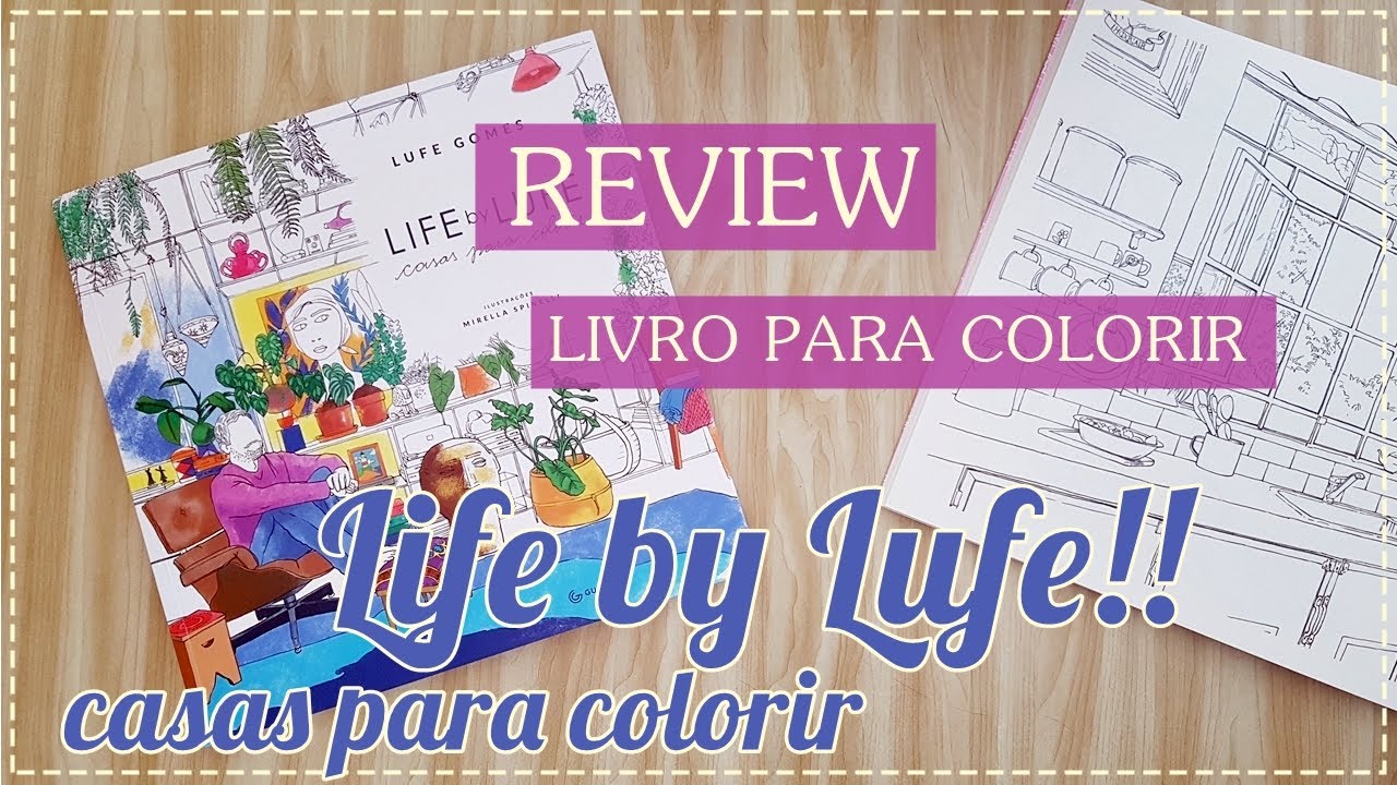 Livro: Life by Lufe casas para colorir