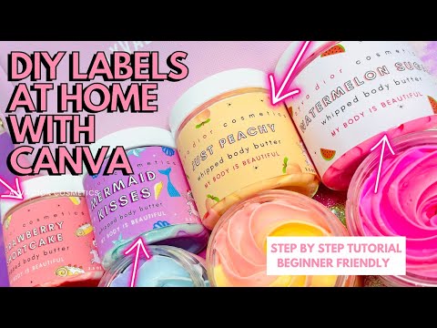 HOW TO MAKE PRODUCT LABELS w/ CANVA l Entrepreneur Life