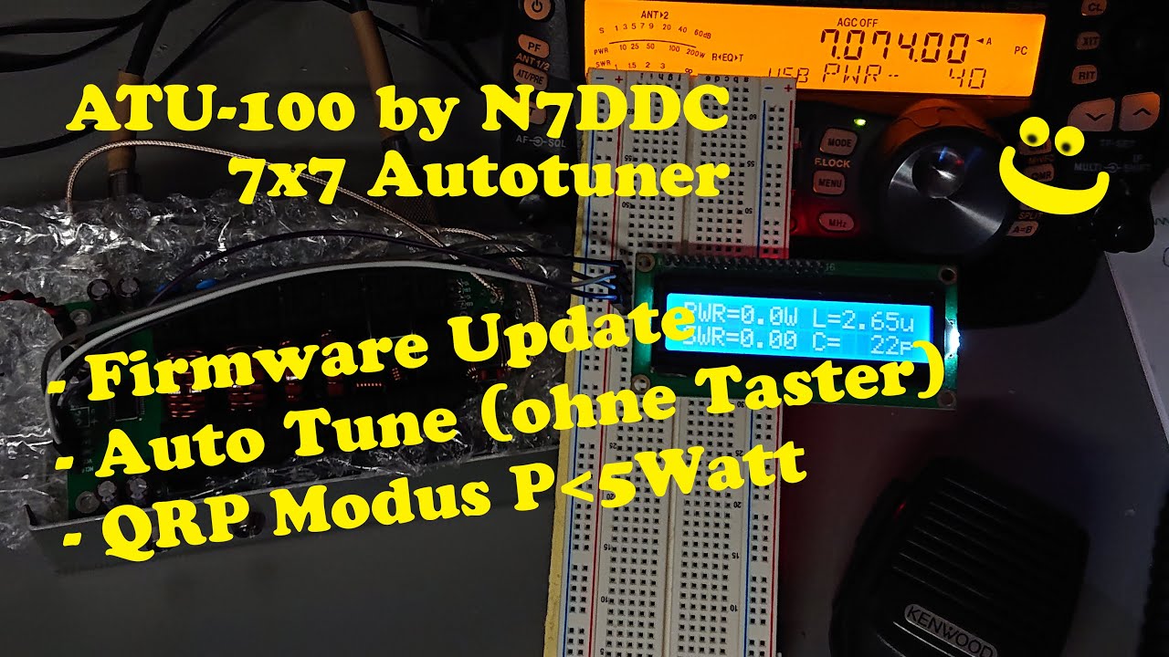 ATU-1000 Automatischer Antennen-Tuner DIY Kit - 7x7, 1602 LCD, 1000W