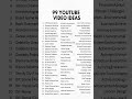 99 youtube video channel ideas take first step🪜#youtube #startup #channel #ideas #youtubeshorts #yt