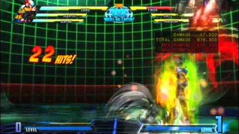 MVC3 - Damage scaling and hit-stun reset - Deadpool & Zero 2